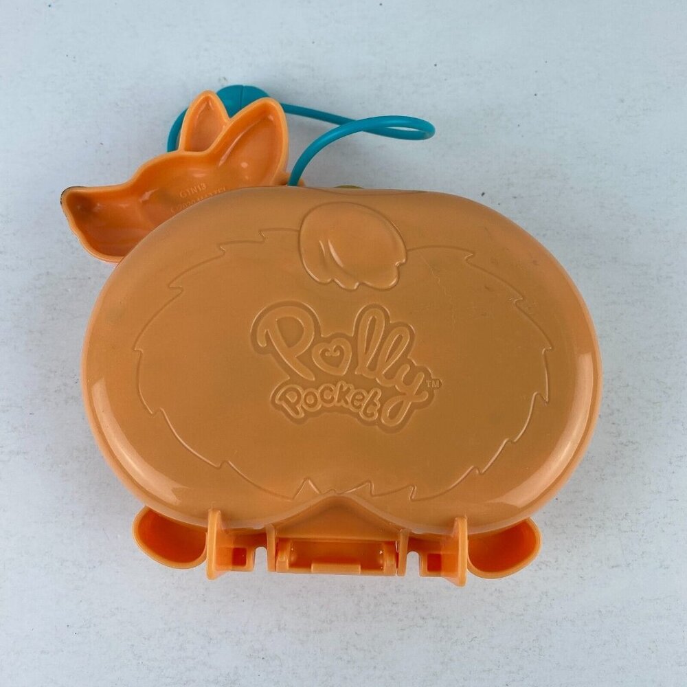 Polly Pocket Cute Corgi Puppy Dog Compact Open Close Kids Toy Pretend Play